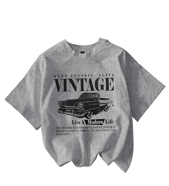Modamyst Vintage Car Graphic T-Shirt – Retro Classic Oversized Tee Clean & Descriptive